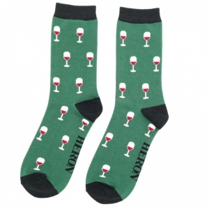 Mens Bamboo Socks - Wine